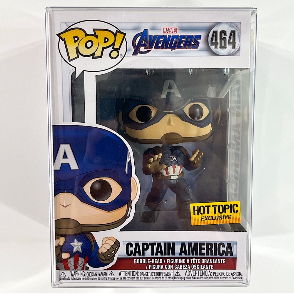 Marvel Avengers Endgame Captain America #464 Funko Pop! Hot Topic Exclusive